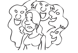 Ilustração de Assédio Moral e Sexual pela Cartilha do Ministério do Trabalho e Emprego do Brasil (Fonte: Cartilha Assédio Moral e Sexual no Trabalho. MTE, 2010).