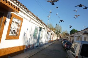 Barrio del Bon Pastor, de casas baratas, en Barcelona (fotografía del autor).